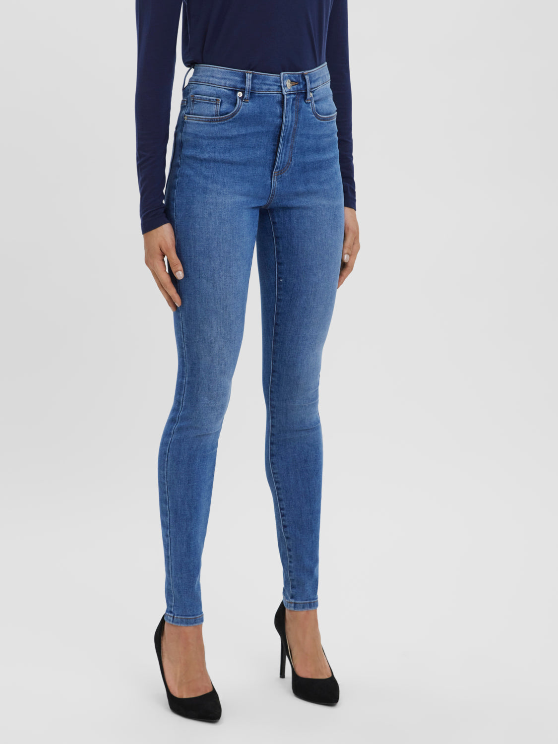VMSOPHIA Jeans - Medium Blue Denim